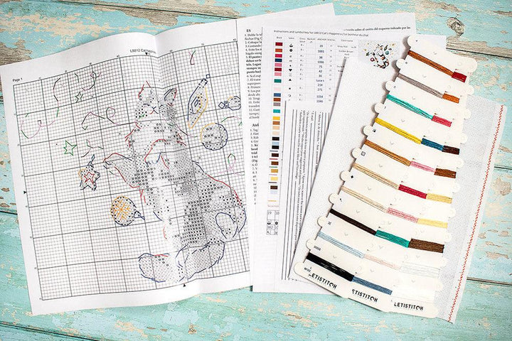 Cat's Happiness L8812 Counted Cross Stitch Kit