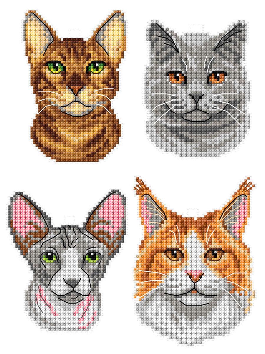 Cats 140CS Counted Cross-Stitch Kit