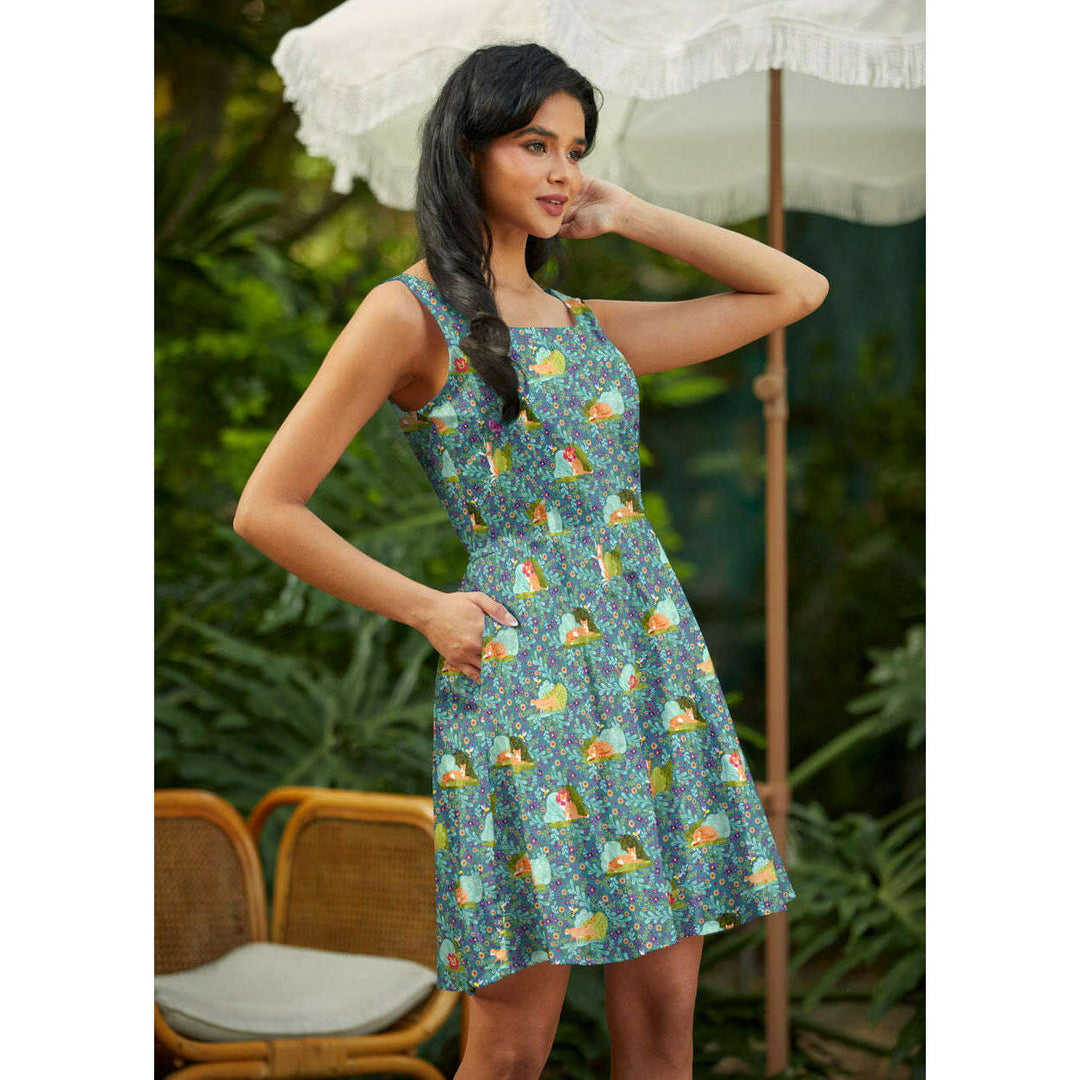 Cats Skater Dress