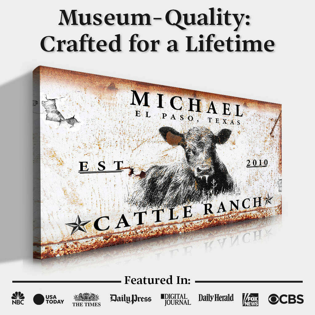 Cattle Ranch Sign X