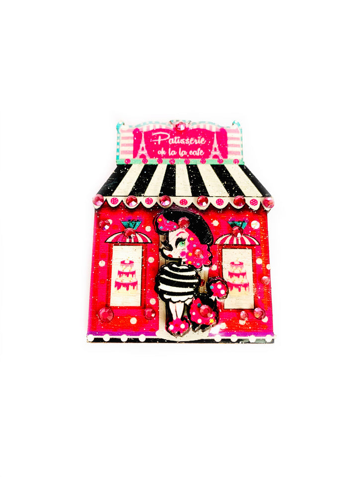LuLu the Poodle Pattiserie Brooch by Rosie Rose Parker