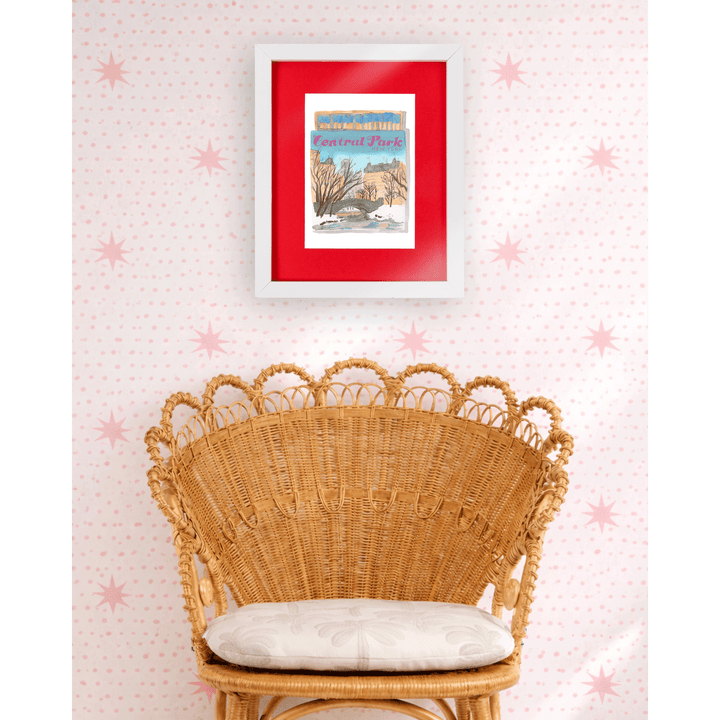 Central Park NYC Matchbook Art Print