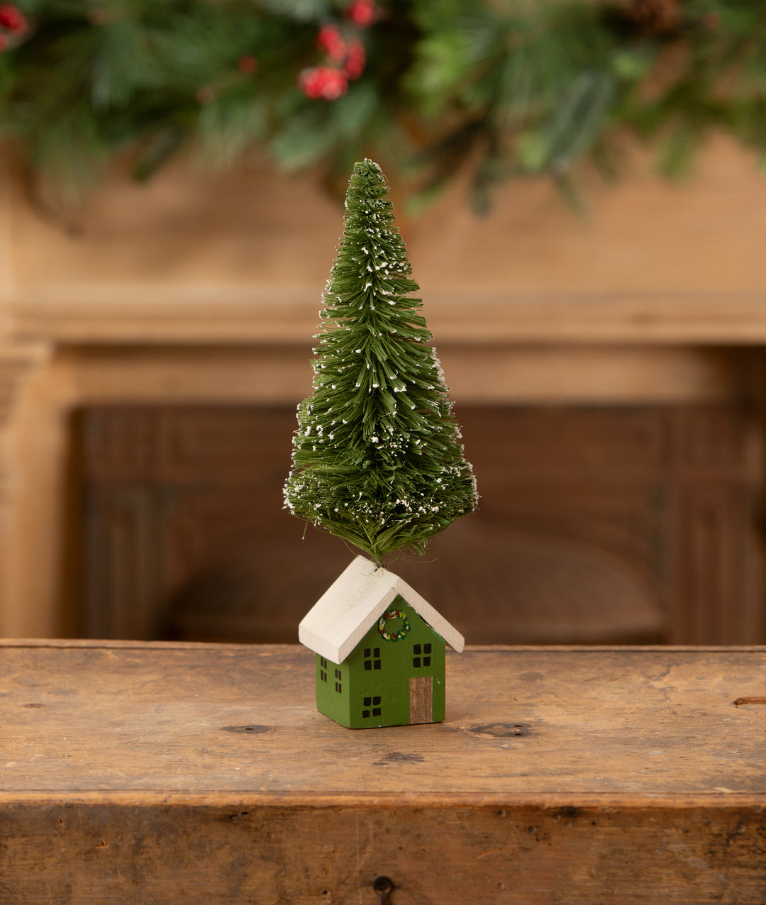 Green House Bottle Brush Tree by Bethany Lowe Designs, christmas decor