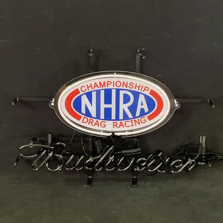 Championship NHRA Drag Racing Budweiser Neon Signs Light