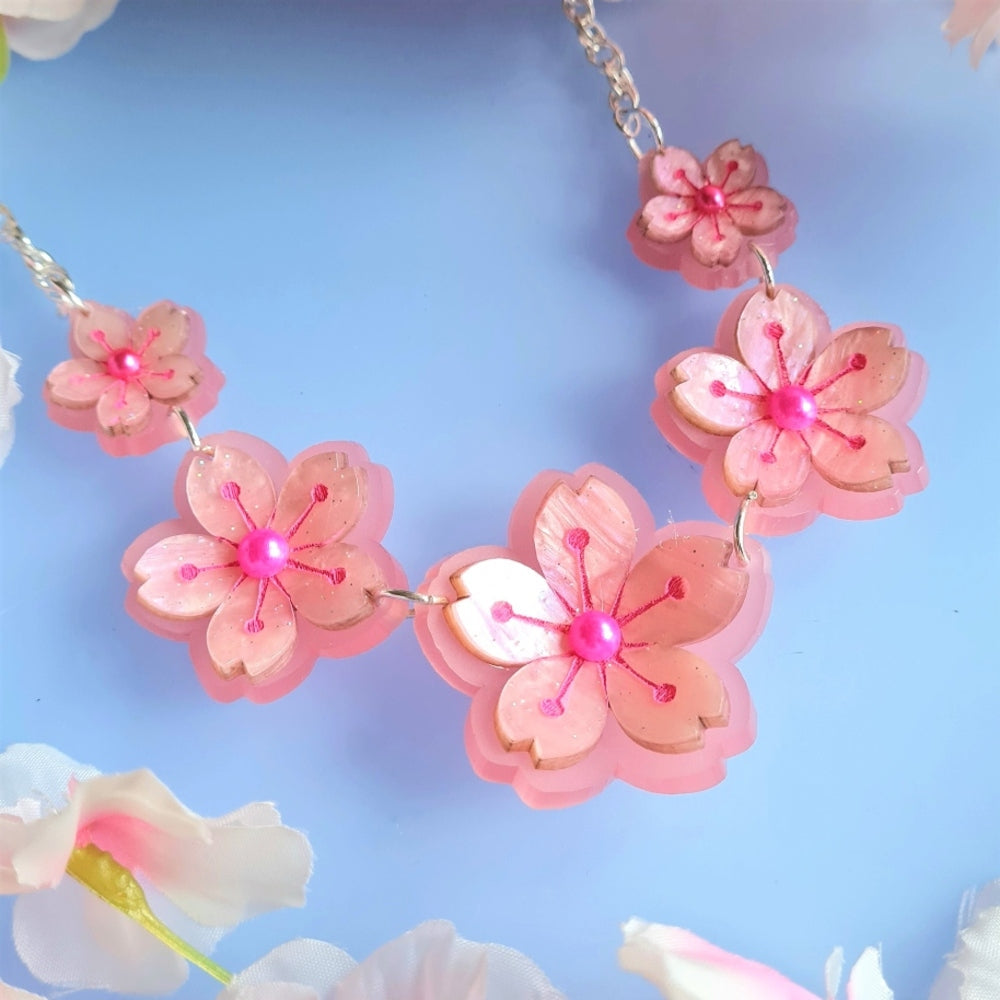 Cherry Blossom Charm Necklace - Pre Order 1