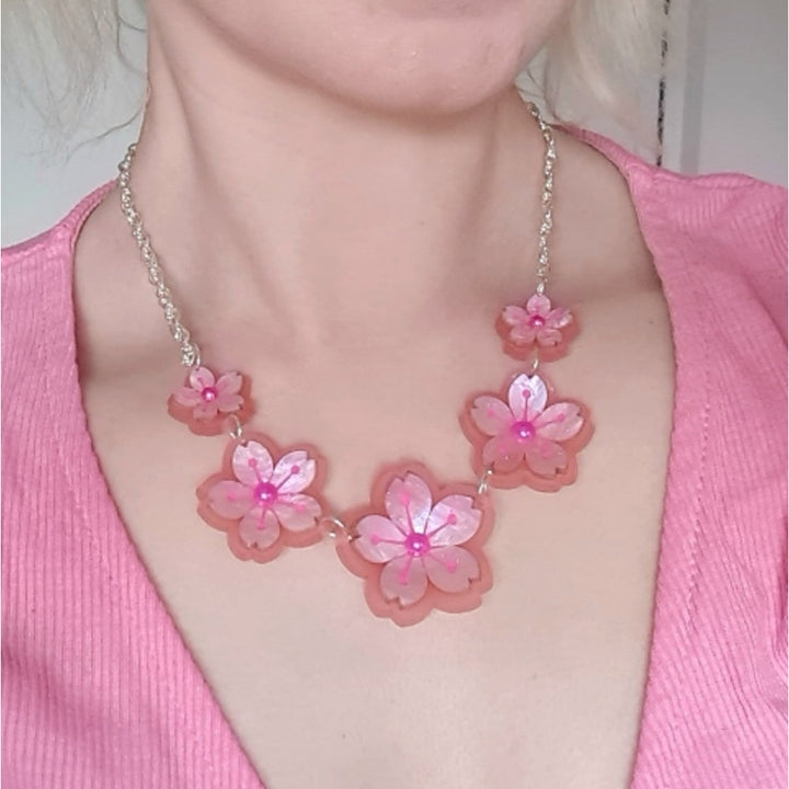 Cherry Blossom Charm Necklace - Pre Order 4