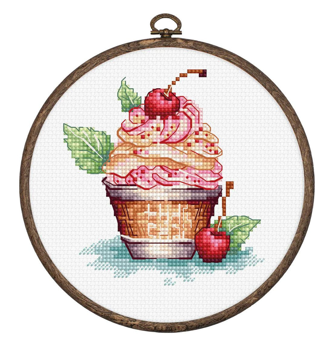 Cherry Ice Cream BC104L Counted Cross-Stitch Kit