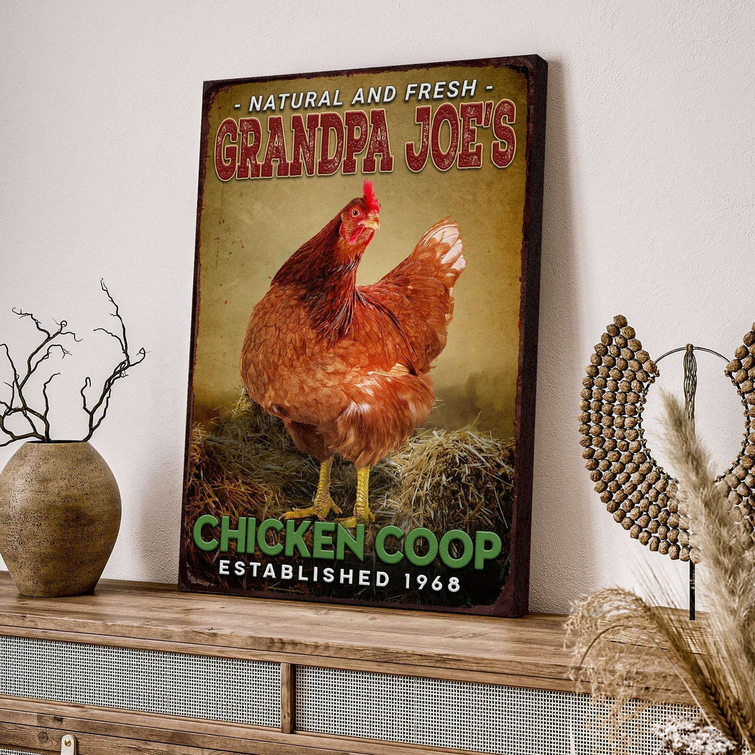 Chicken Coop Natural And Fresh Sign