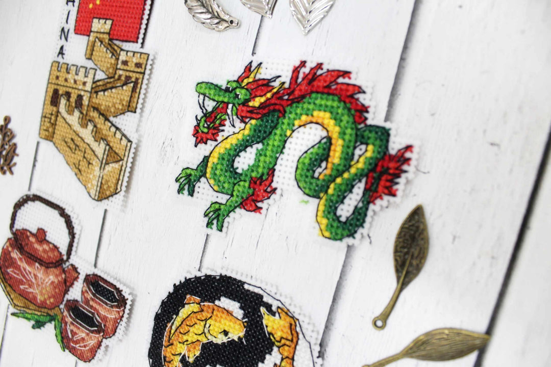 China Magnets Plastic Canvas Counted Cross Stitch Kit P-335 / SR-335