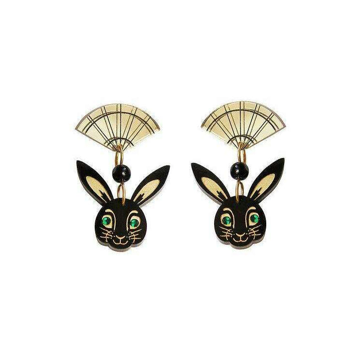 Chinese Year of the Rabbit Earrings by LaliBlue - Quirks!