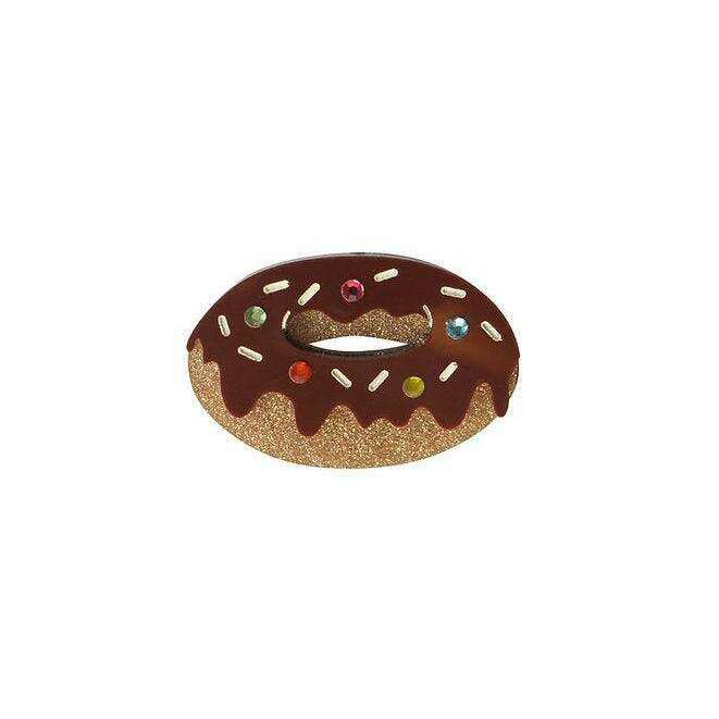 Chocolate Donut Brooch by LaliBlue - Quirks!