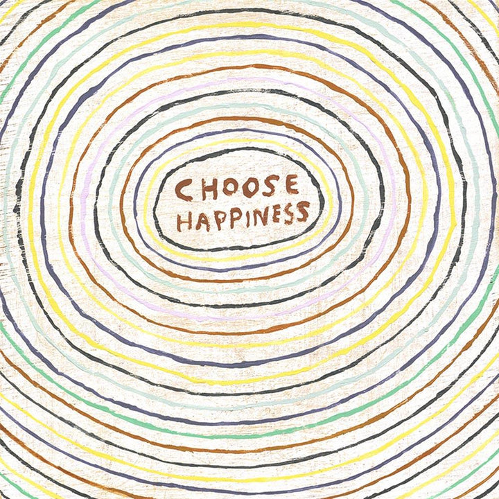 "Choose Happiness" 23" x 23" Art Print - Quirks!