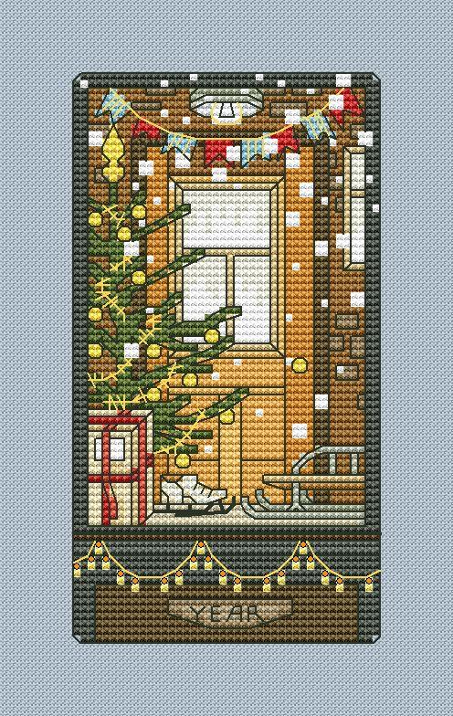 Christmas Card 11 - PDF Cross Stitch Pattern