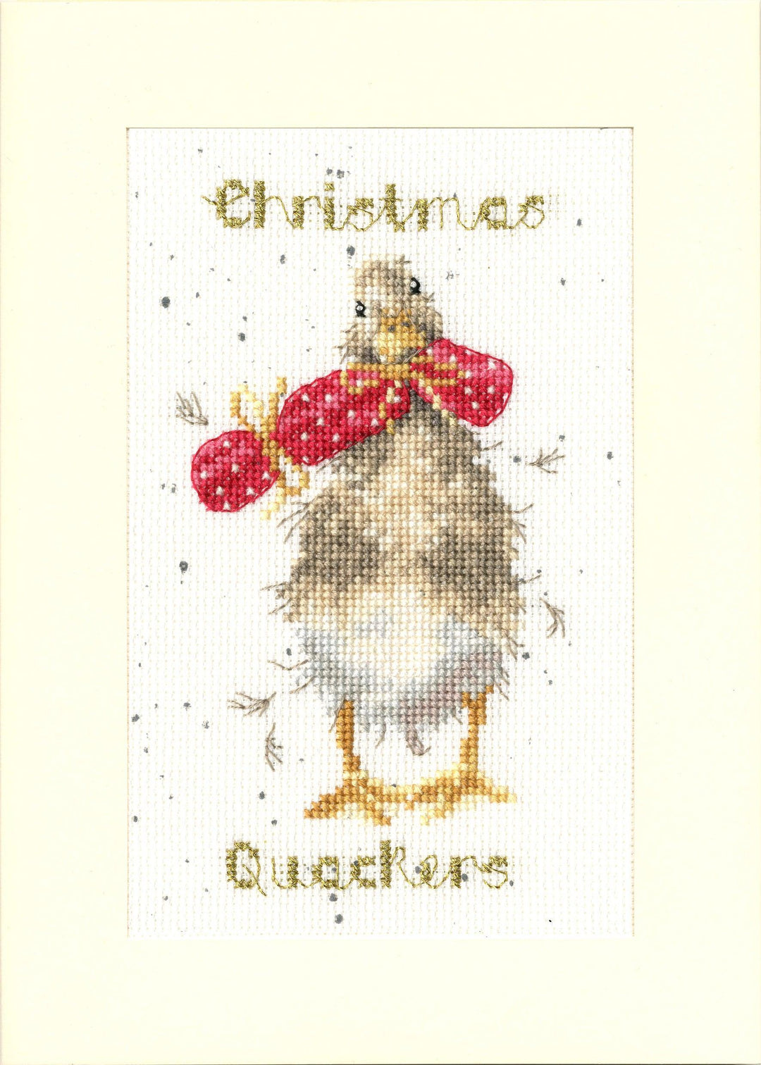 Christmas Card - Christmas Quackers XMAS48 Counted Cross Stitch Kit