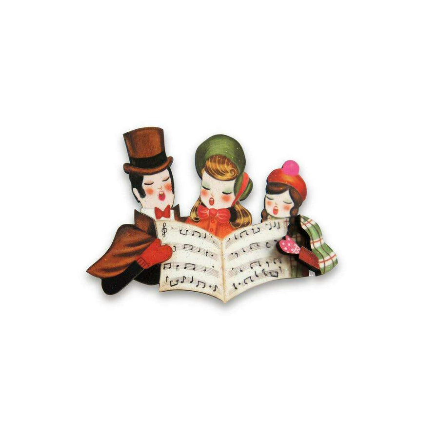 Christmas Carols Brooch by Laliblue - Quirks!