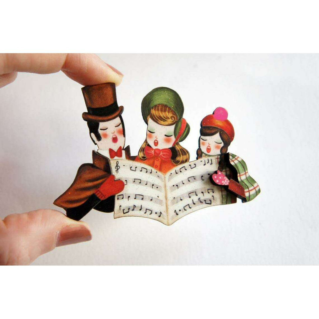 Christmas Carols Brooch by Laliblue - Quirks!