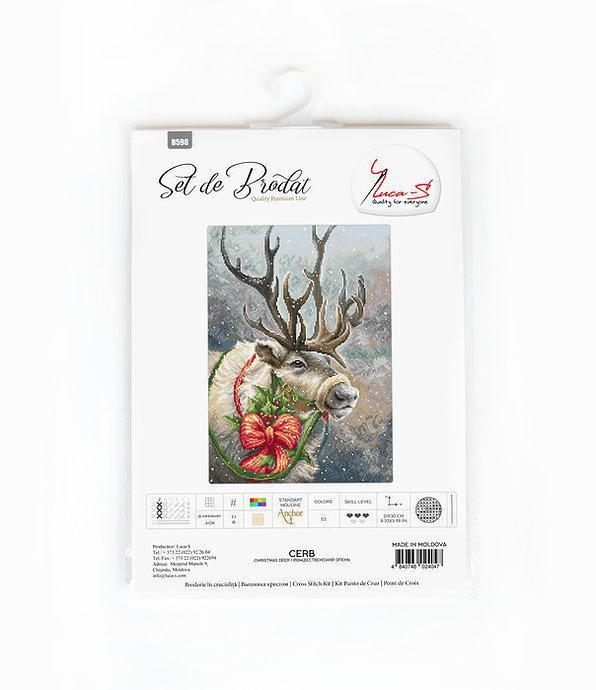 Christmas Deer B598L Counted Cross-Stitch Kit