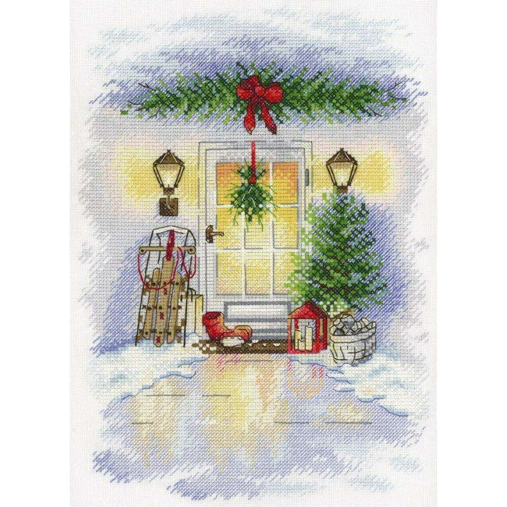 Christmas Door Cross Stitch Kit A-018 / SA-018