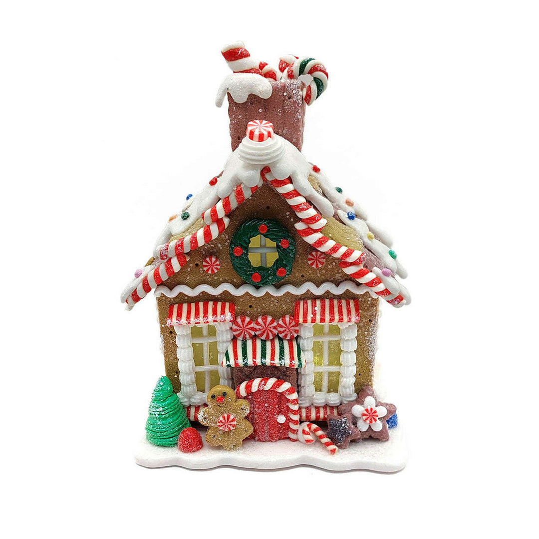Christmas Gingerbread Candy House. Wizardi Festive Decoration F07-N2-21-KA605A