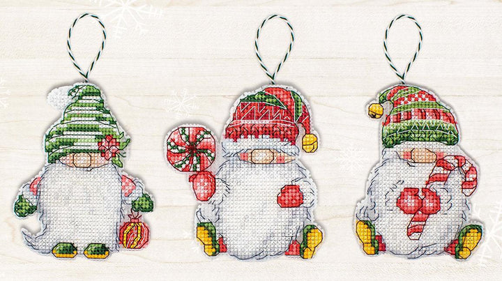 Christmas Gnomes JK030L Counted Cross-Stitch Kit