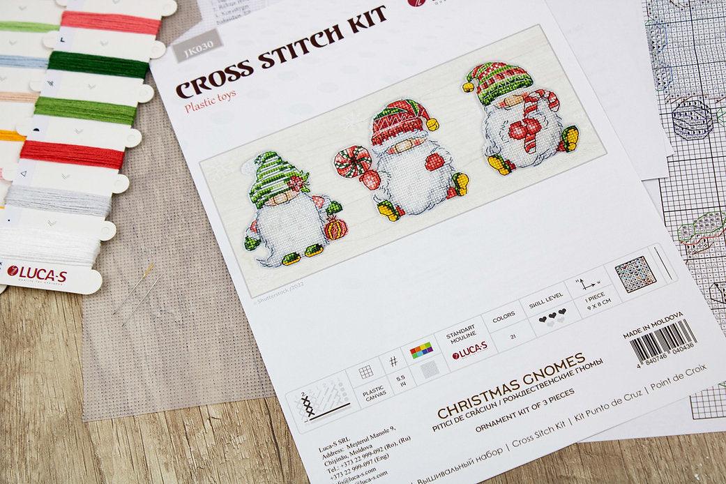 Christmas Gnomes JK030L Counted Cross-Stitch Kit