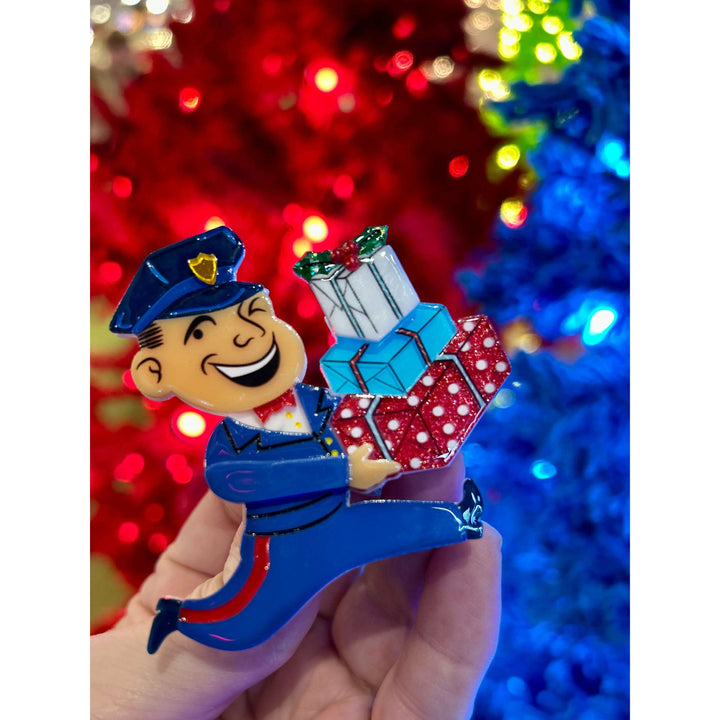 Christmas Happy Mail Brooch by 50's Vintage Dame x Lipstick & Chrome – view 4