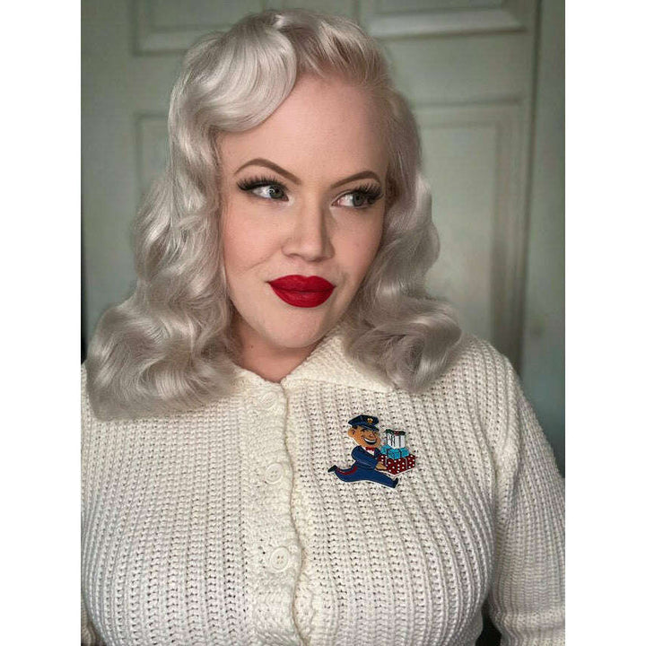 Christmas Happy Mail Brooch by 50's Vintage Dame x Lipstick & Chrome – view 6