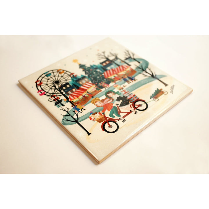 Christmas Market Tile by Laliblue 4