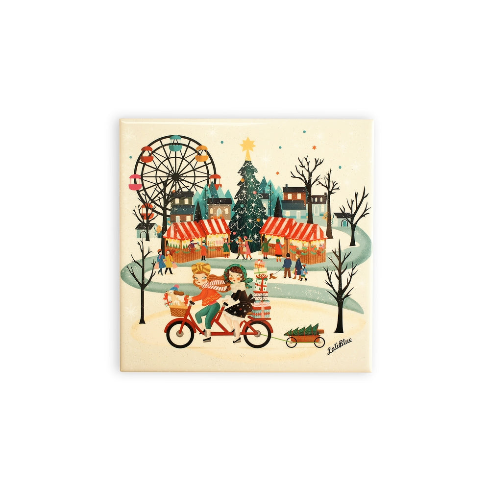 Christmas Market Tile by Laliblue 