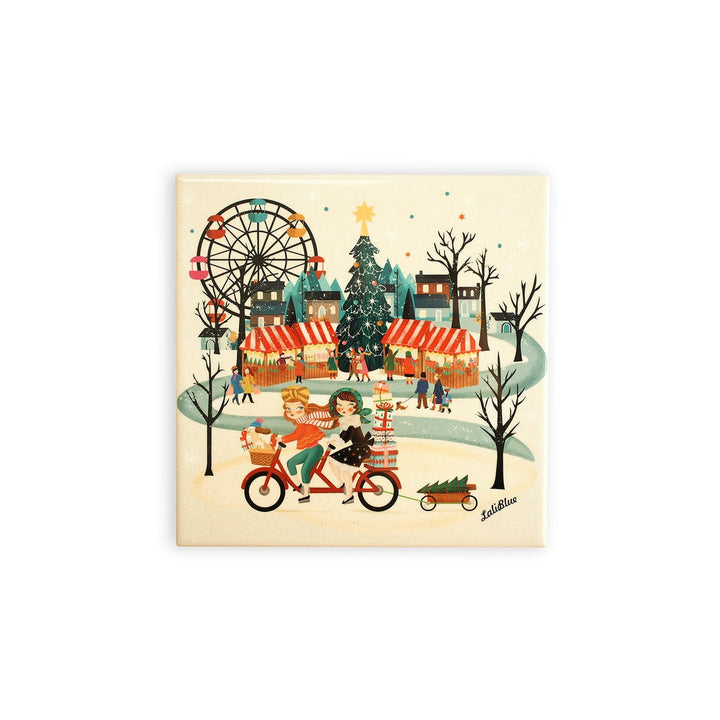 Christmas Market Tile by Laliblue 
