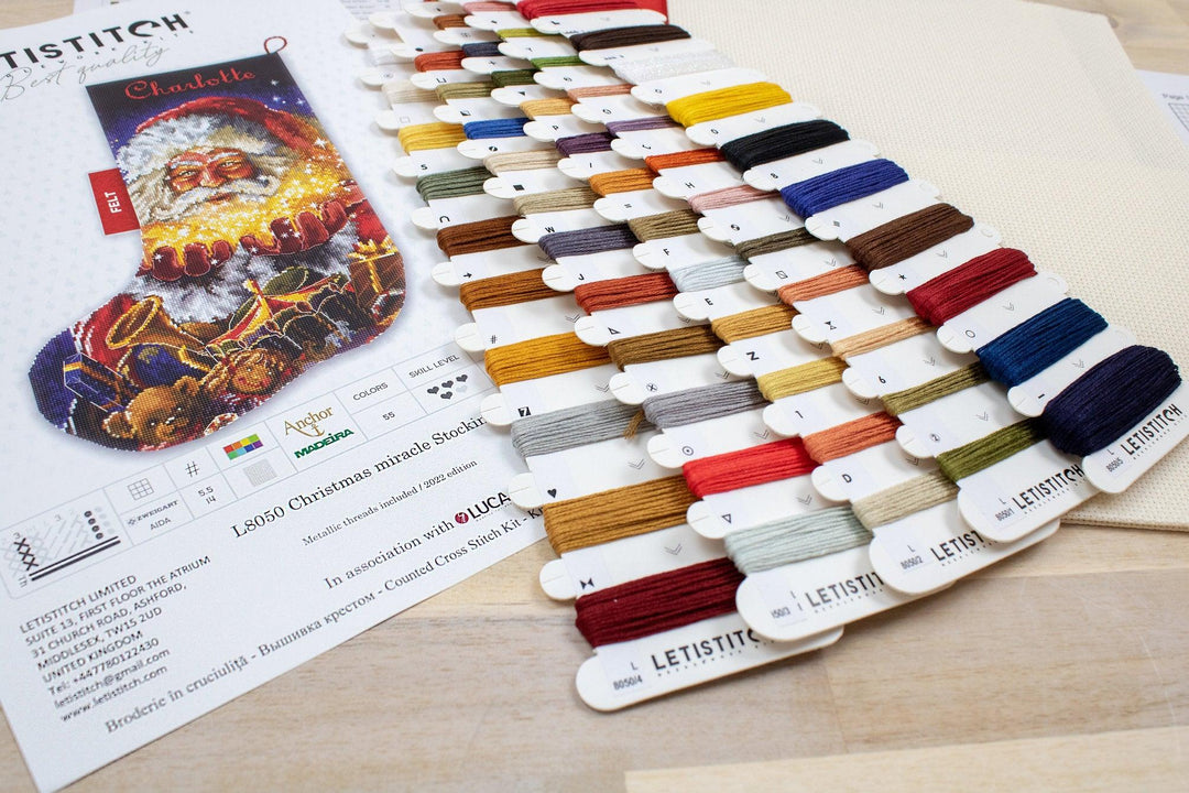 Christmas miracle Stocking L8050 Counted Cross Stitch Kit