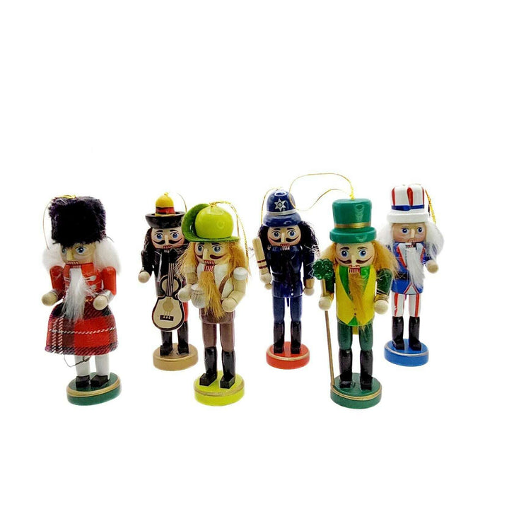 Christmas Nutcracker Set. Wizardi Classic Wooden Festive Decoration F07M14-10-N01613