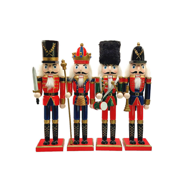 Christmas Nutcracker the Drummer. Wizardi Classic Wooden Festive Decoration F07M14-39-N01365C