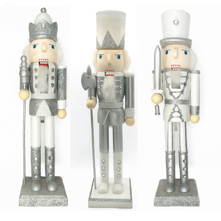 Christmas Nutcracker the Swordsman. Wizardi Classic Wooden Festive Decoration F07M14-33-N01222A