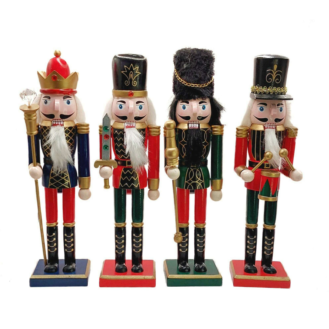 Christmas Nutcracker the Swordsman. Wizardi Classic Wooden Festive Decoration F07M14-38-N01724A