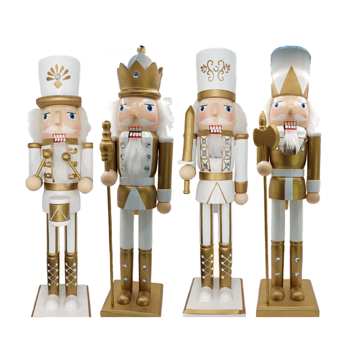 Christmas Nutcracker the Swordsman. Wizardi Classic Wooden Festive Decoration F07M14-45-N01315C