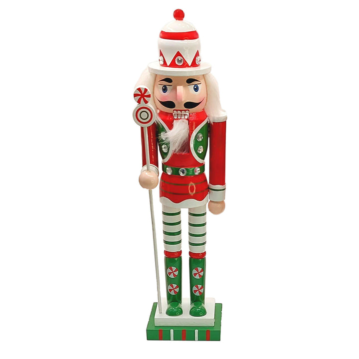 Christmas Nutcracker. Wizardi Classic Wooden Festive Decoration F07M14-31-N01702B