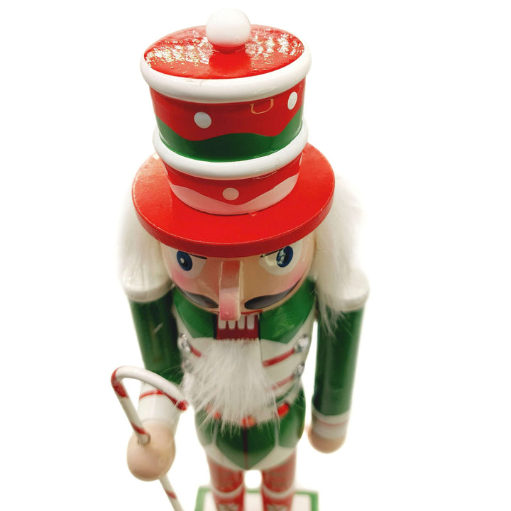 Christmas Nutcracker. Wizardi Classic Wooden Festive Decoration F07M14-31-N01702C