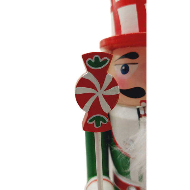 Christmas Nutcracker. Wizardi Classic Wooden Festive Decoration F07M14-31-N01702C