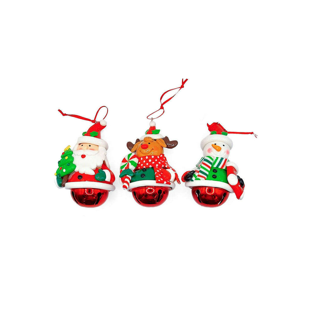 Christmas Ornament - Glossy Gingerbread Reindeer. Wizardi Festive Decoration F07-N2-14-E2504C