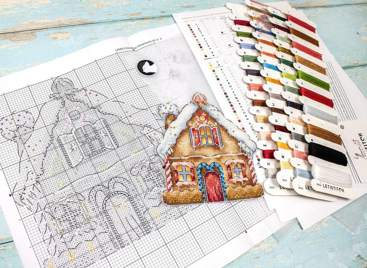 Christmas Ornaments Kit L8055 Counted Cross Stitch Kit