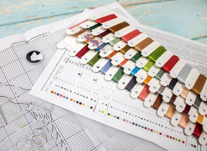 Christmas Ornaments Kit L8055 Counted Cross Stitch Kit