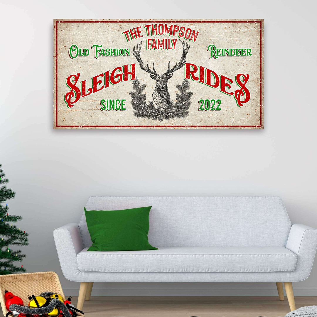 Christmas Reindeer Sign