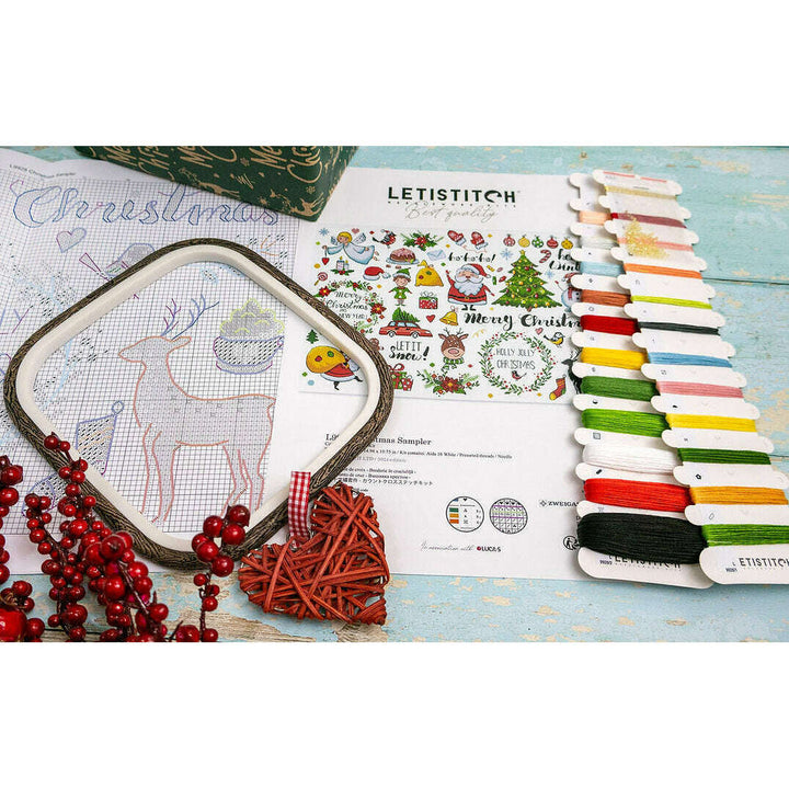 Christmas Sampler L9928 Counted Cross Stitch Kit