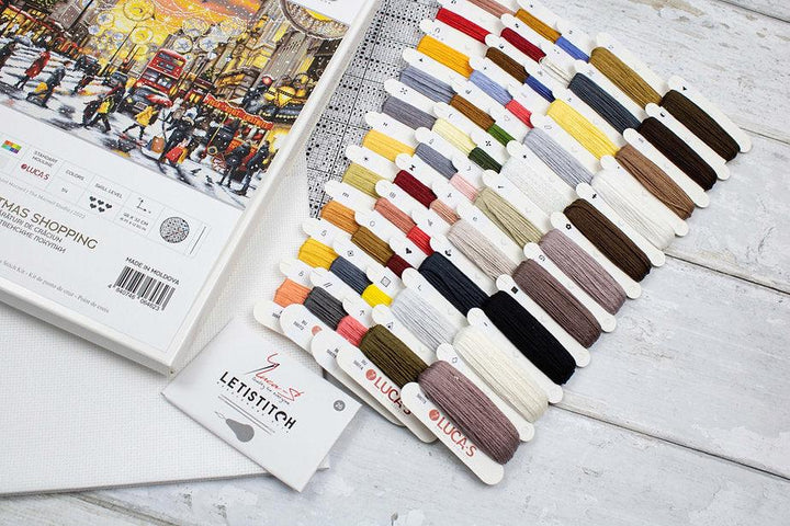 Christmas Shopping BU5007L Counted Cross-Stitch Kit