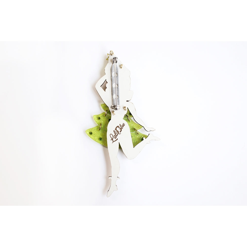 Christmas Tree Girl Brooch by Laliblue 4