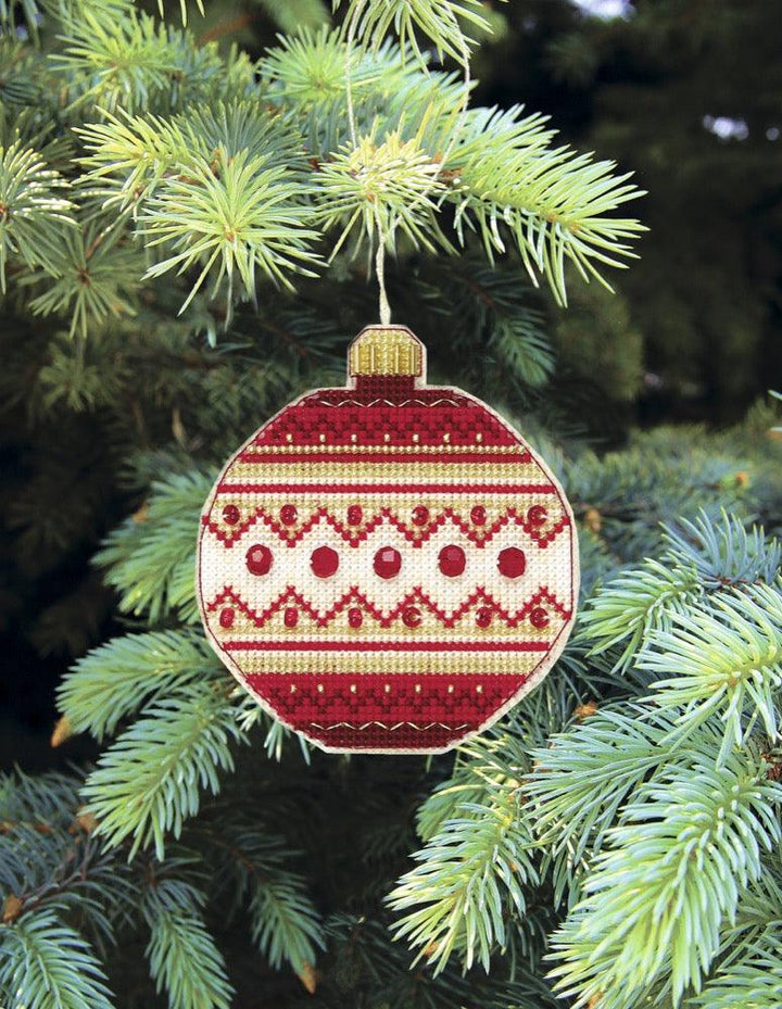 Christmas tree toy. Plastic Canvas Cross-stitch kit T-10C