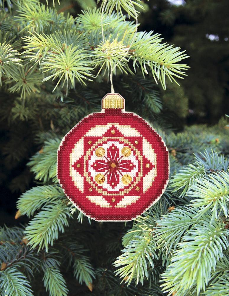 Christmas tree toy. Plastic Canvas Cross-stitch kit T-11C