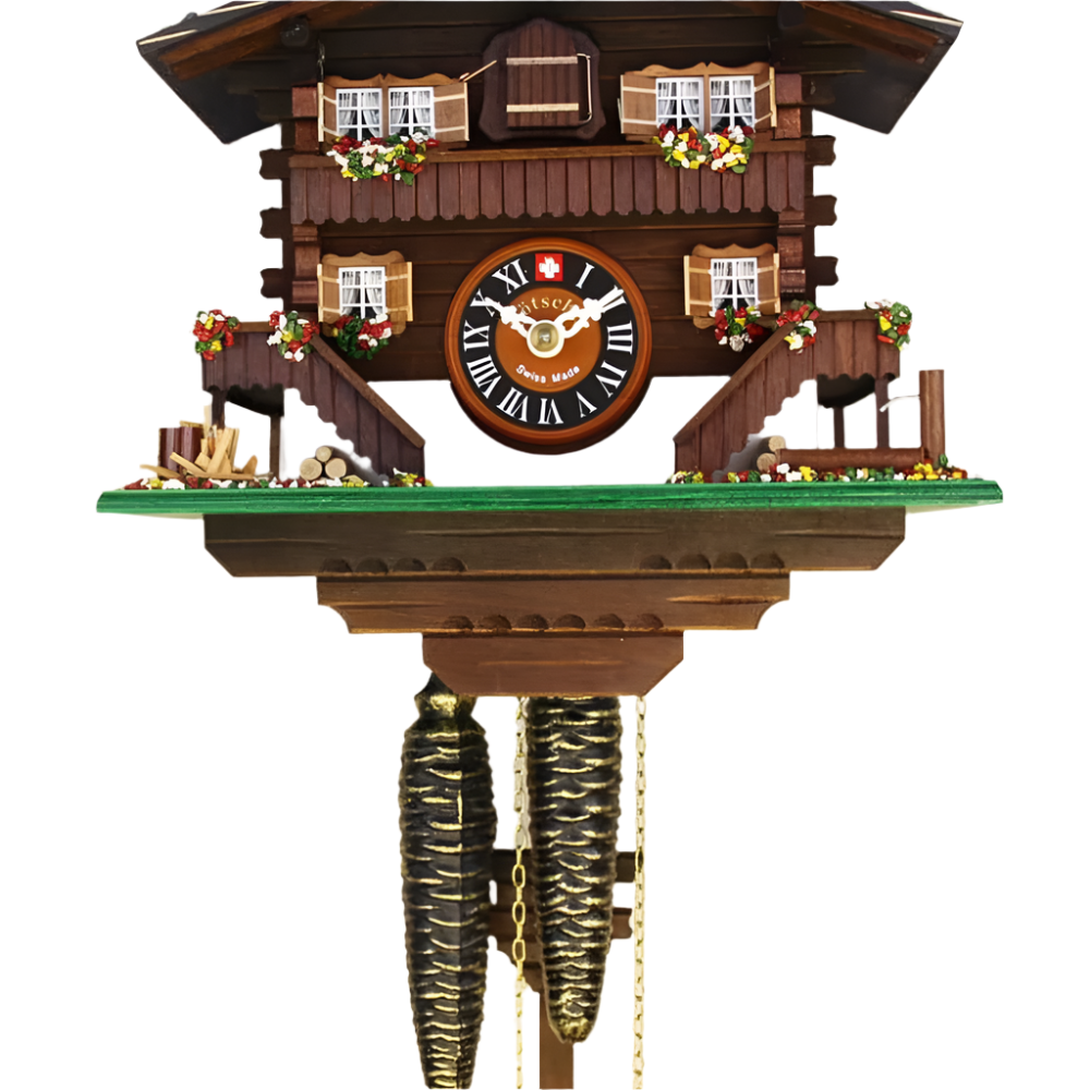 Classic Brienz Chalet in Amber Cuckoo Clock