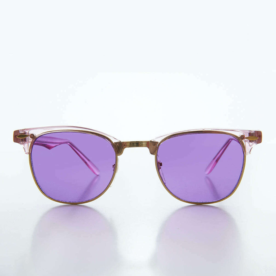 Classic Half Frame Vintage Sunglasses - Nowels